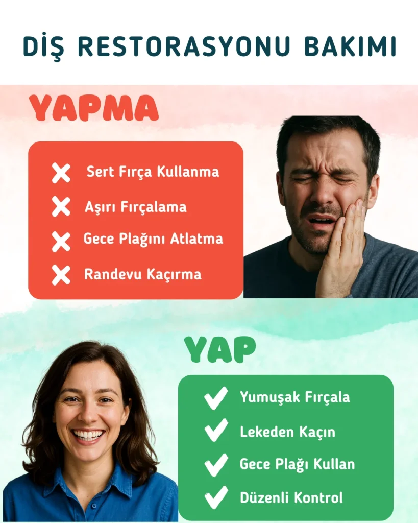 DİŞ RESTORASYONU BAKIMI 